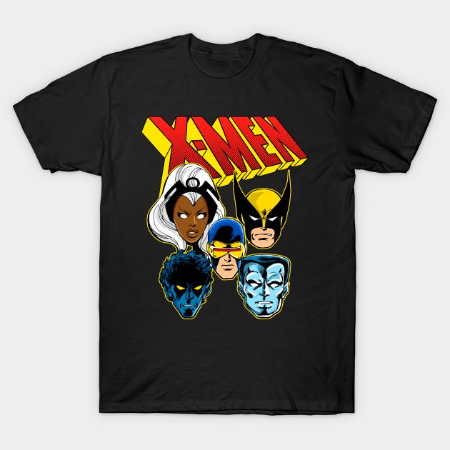 X Men Retro team X Men TShirt TeePublic